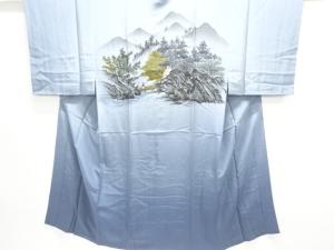 アンティーク　風景模様男物長襦袢